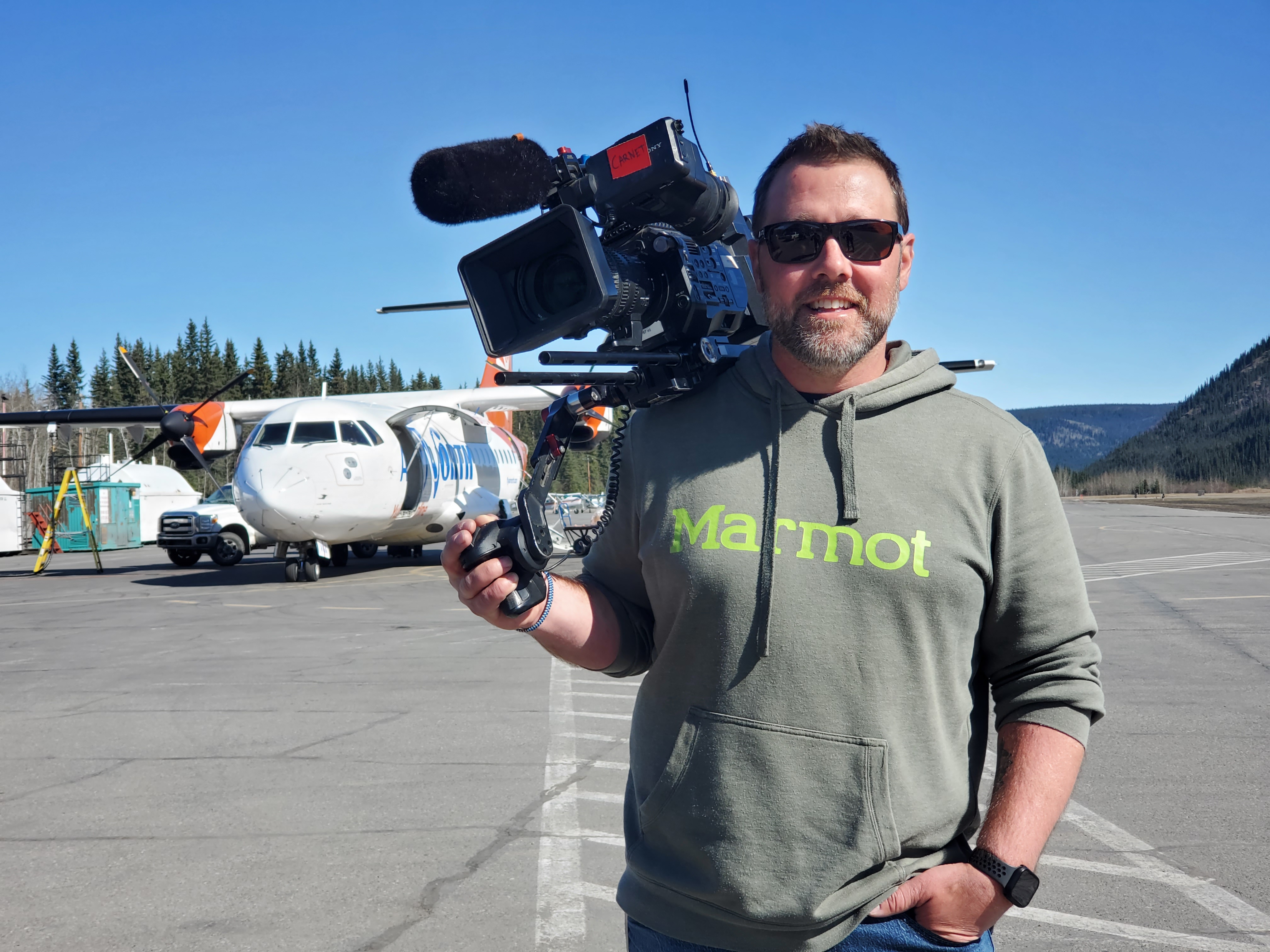 Adam Naugler on location